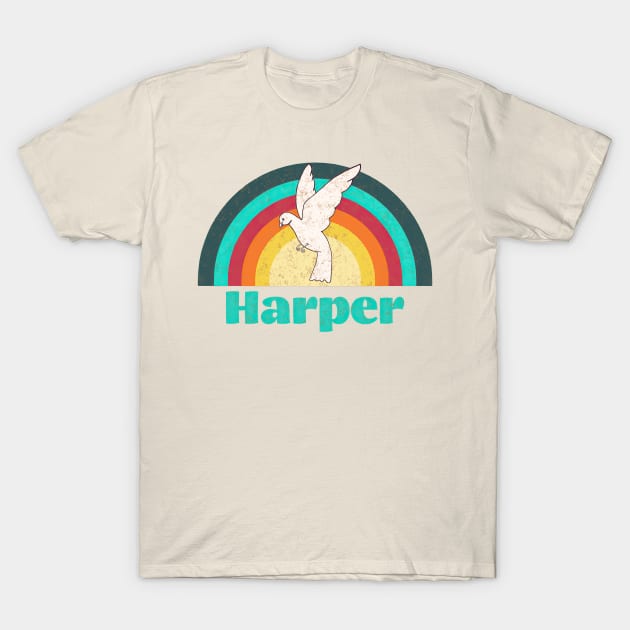 Harper - Vintage Faded Style T-Shirt by Jet Design
